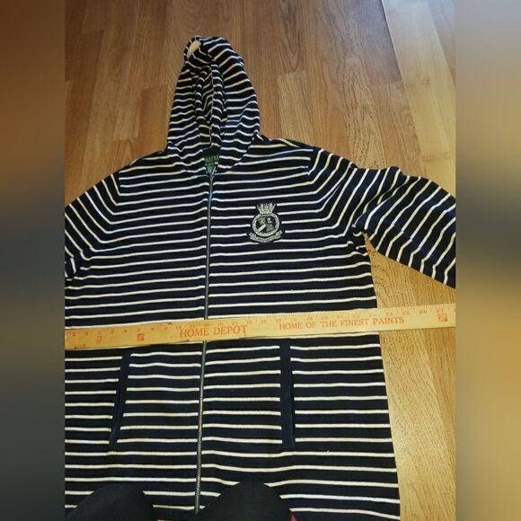 Ralph Lauren Crown Crest Stretch Womens Hooded Full Zip Sweatshirt Jacket NWOT - Picture 5 of 13